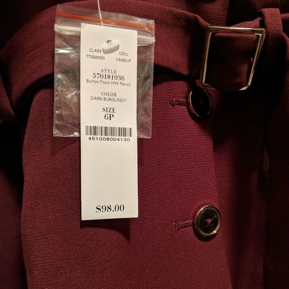 NWT High Waist Pencil Skirt - Picture 5 of 6